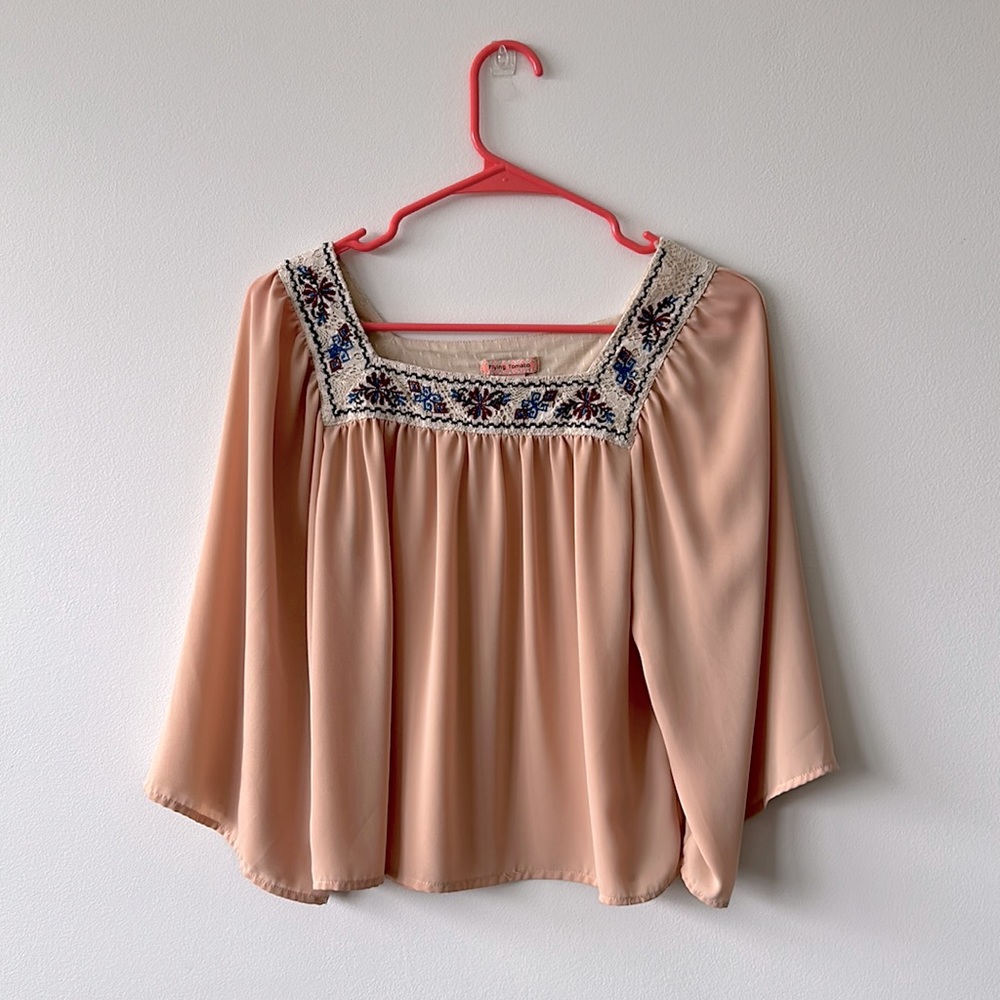 Flying Tomato peach blouse
